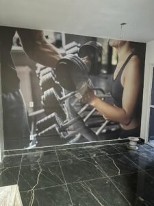 Adesivo de parede academia